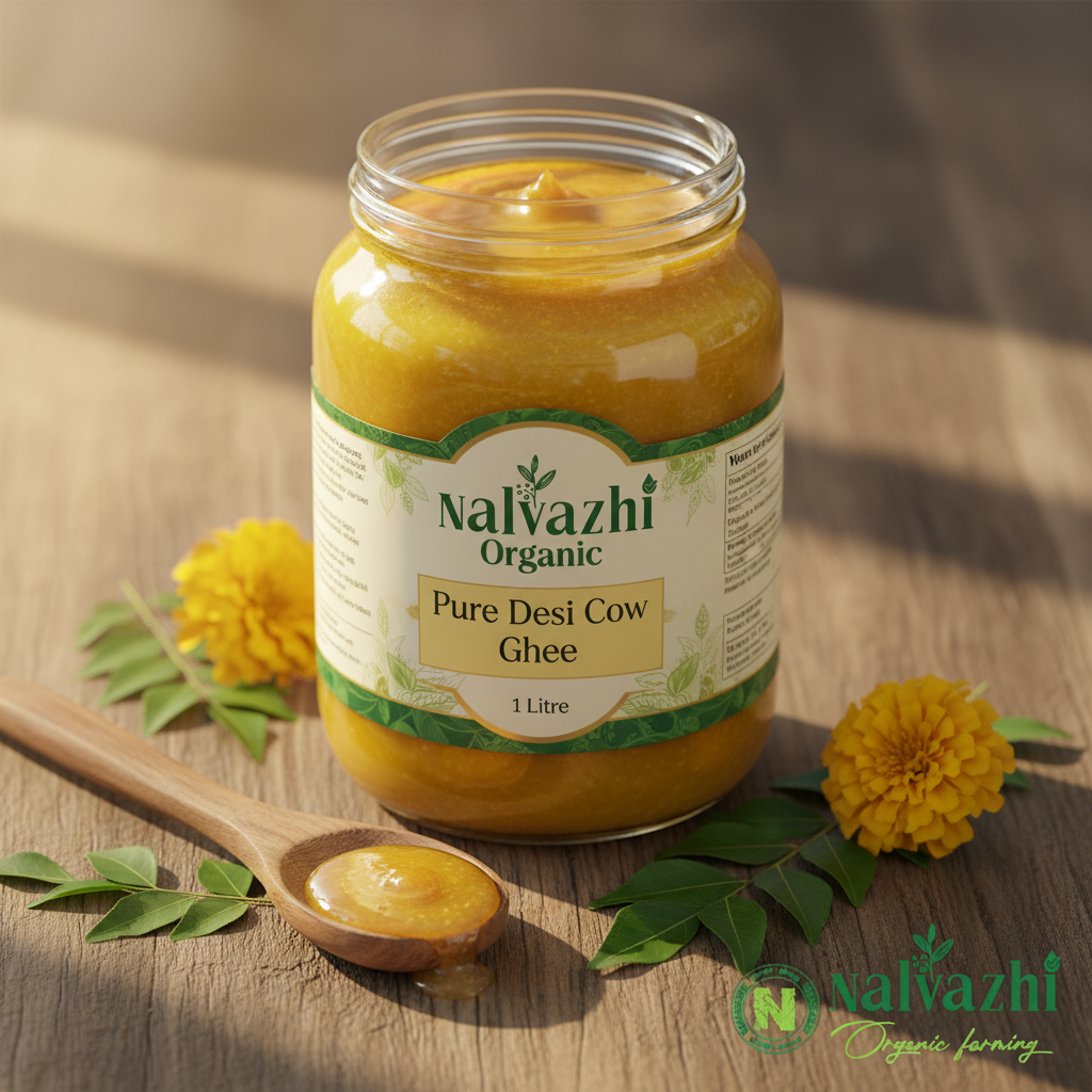 Desi Cow Ghee 1 Litre - Nalvazhi Organic