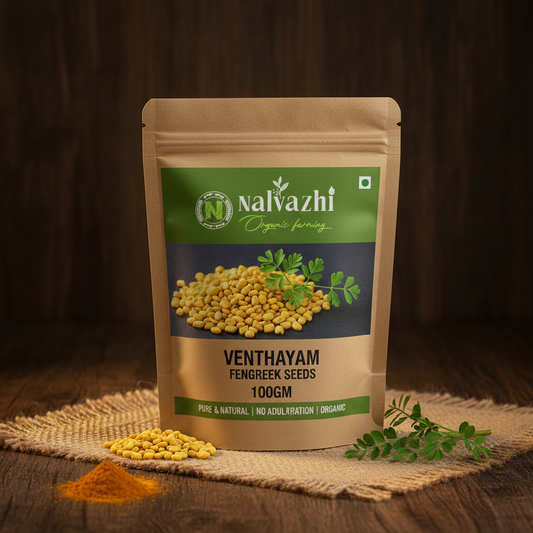 Venthayam - Organic Fenugreek Seeds 100g Pack by Nalvazhi Organic Farming