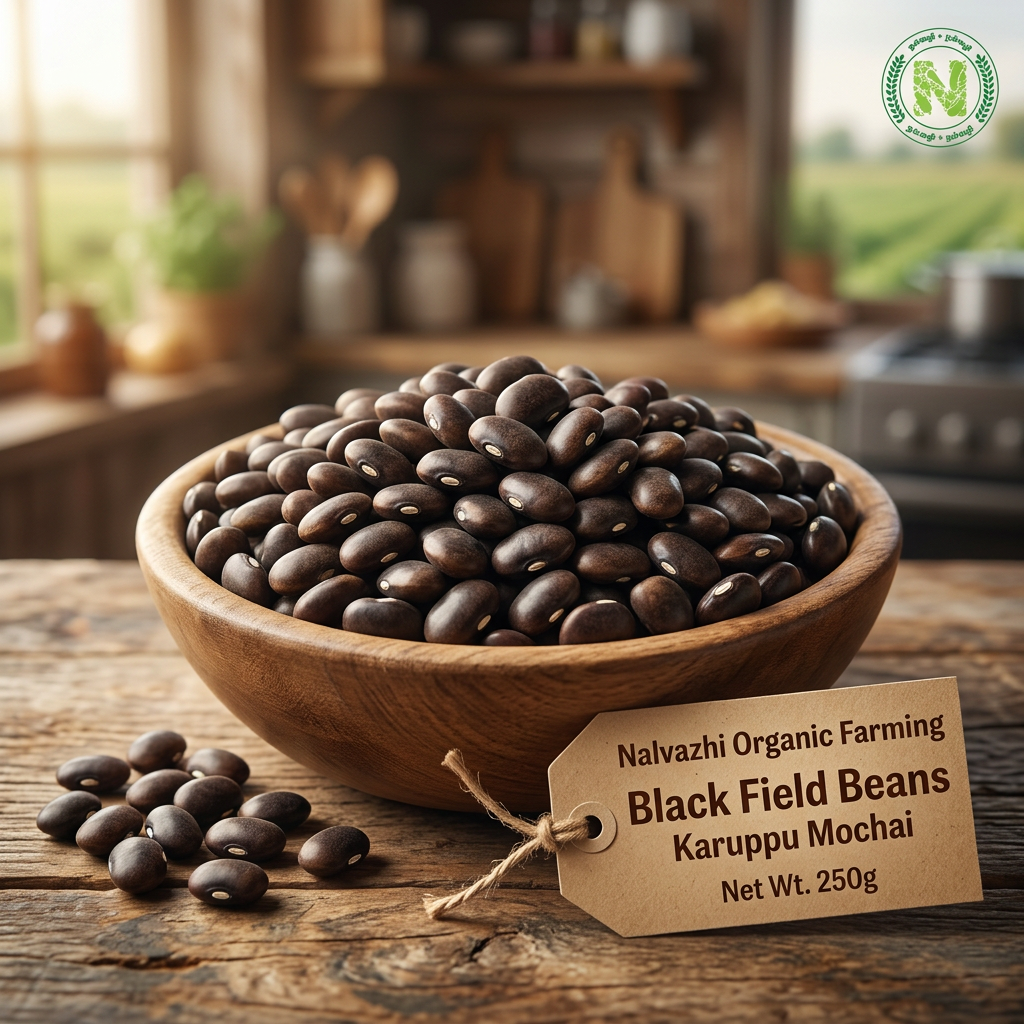 Nalvazhi Black Field Beans (Karuppu Mochai) 250g