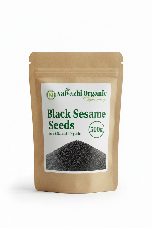 Black Sesame Seeds 500g Pack - Nalvazhi Organic