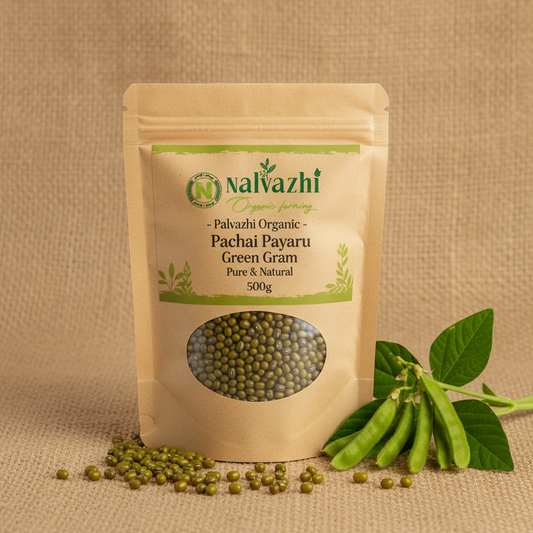 Nalvazhi Organic Green Gram 500g packet