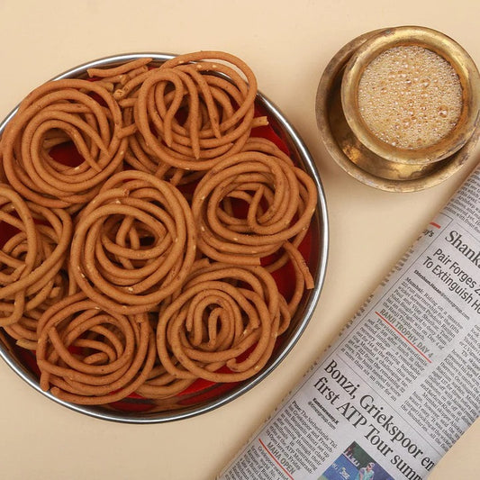 Pearl Millet Murkku - கம்பு முறுக்கு 200gm image 0