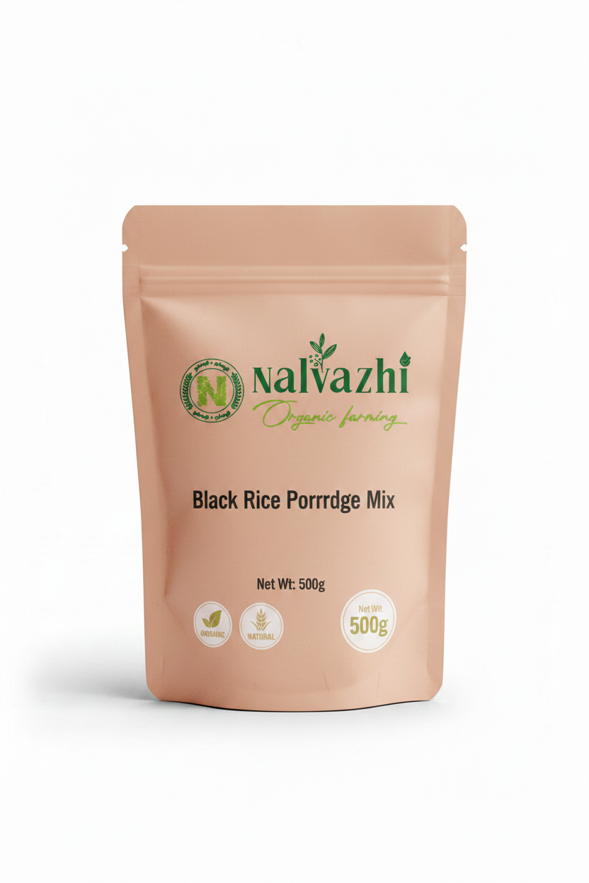 Black Rice Porridge Mix - Peach Branded Pouch