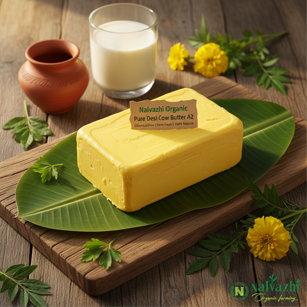 Desi Cow Butter Block - Nalvazhi Organic