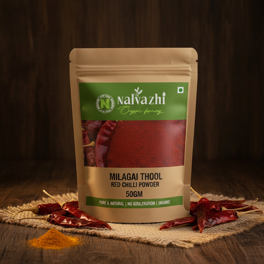 Milagai Thool - Red Chilli Powder 50g Pack by Nalvazhi Organic Farming