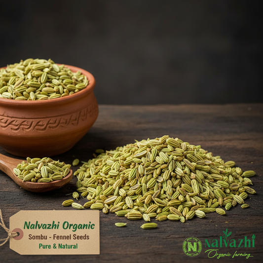 Sombu - Organic Fennel Seeds by Nalvazhi Organic Farming