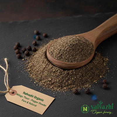 Milagu Thool - Organic Black Pepper Powder by Nalvazhi Organic Farming