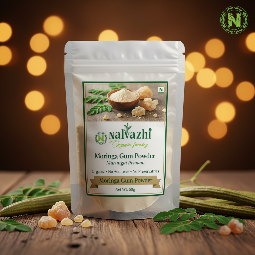 Moringa Gum Powder - Nalvazhi Organic Farming