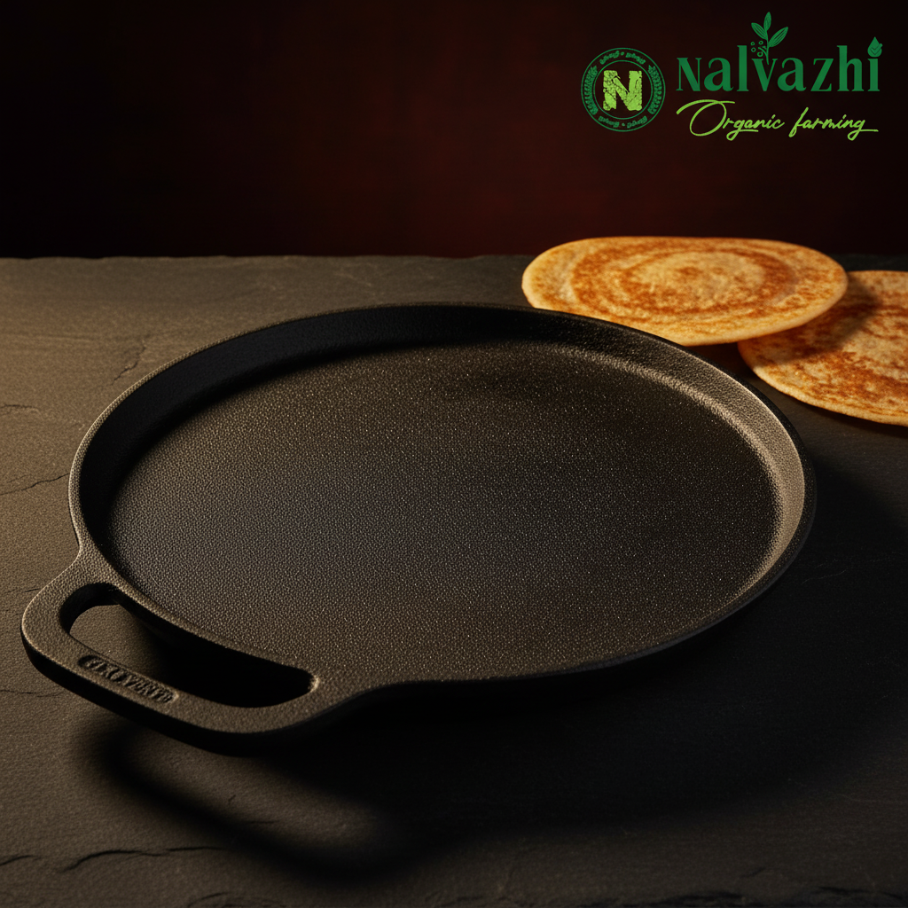Cast Iron 12 Inch Dosa Plate - Nalvazhi Organic