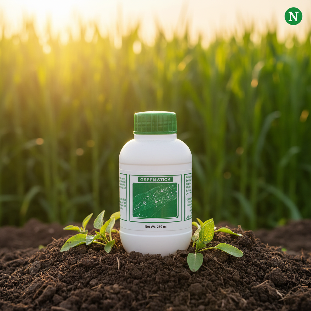 Nalvazhi Green Stick Organic Sticker Spreader 250ml bottle in farm field