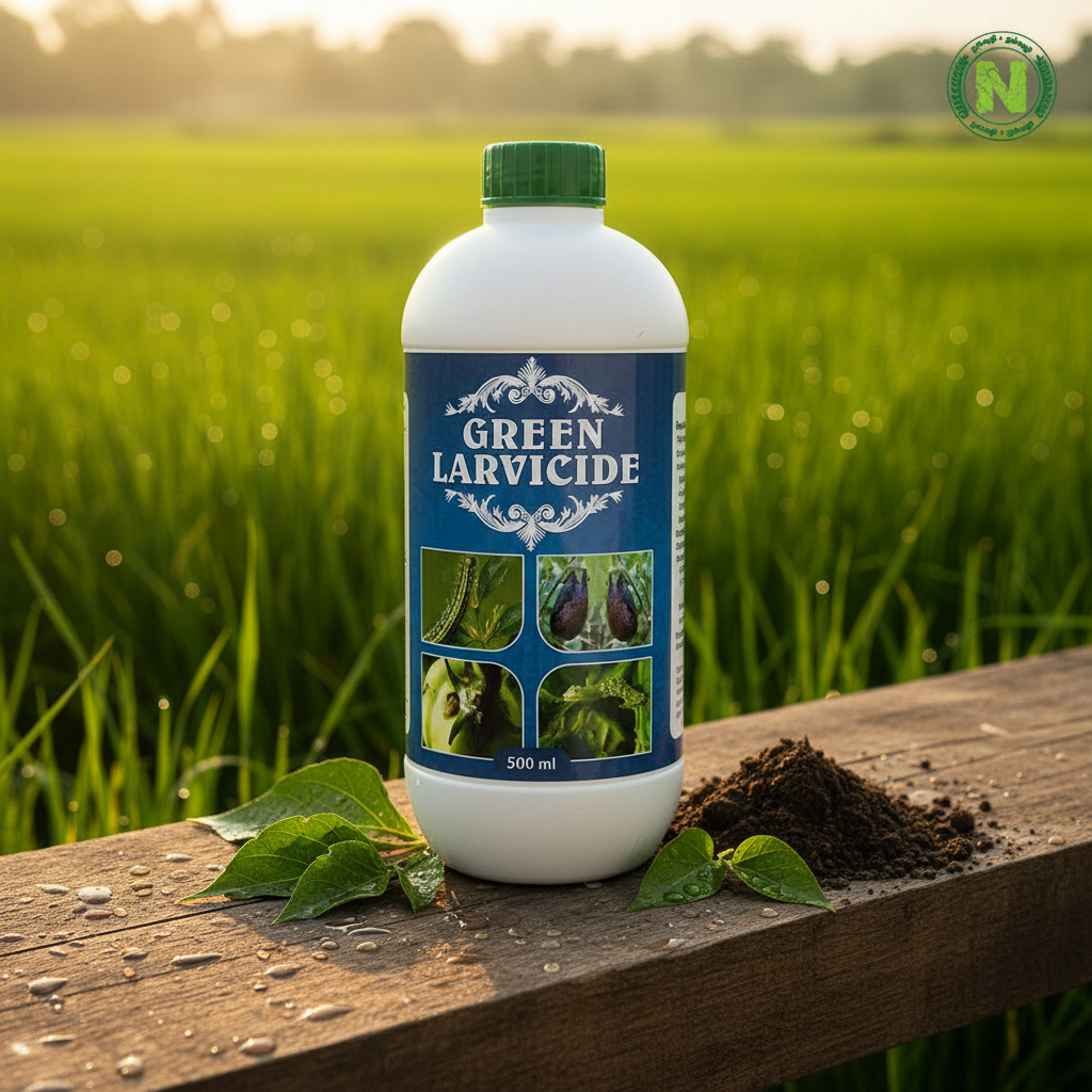 Nalvazhi Green Larvicide 500ml - Farm background