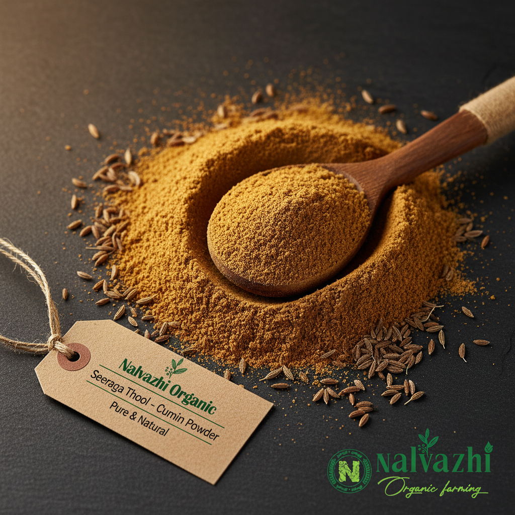 Seeraga Thool - Organic Cumin Powder by Nalvazhi Organic Farming