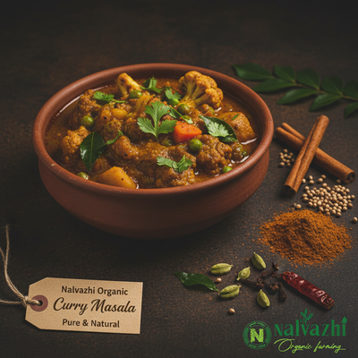 Curry Masala with South Indian Curry Dish by Nalvazhi Organic Farming