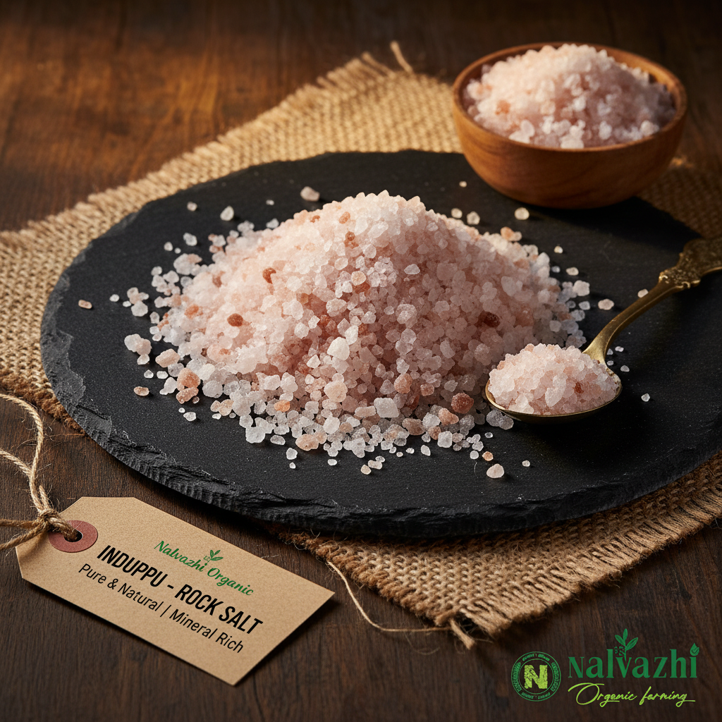 Induppu - Natural Rock Salt Coarse Crystals by Nalvazhi Organic