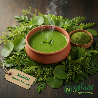Nalvazhi Organic Muligai Rasam Powder - Green Herbal Rasam