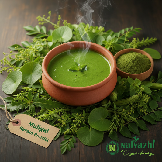 Nalvazhi Organic Muligai Rasam Powder - Green Herbal Rasam