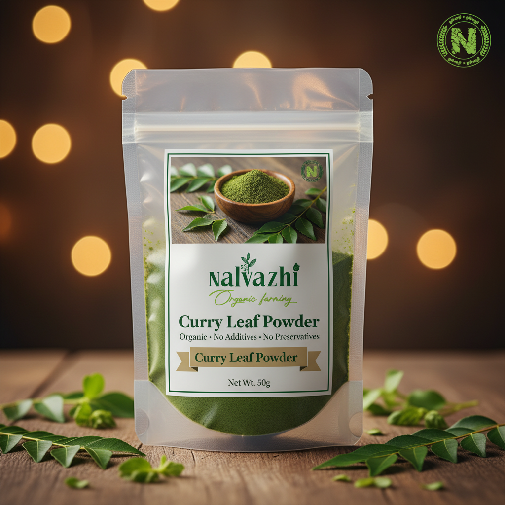 Curry Leaf Powder - Nalvazhi Organic Farming