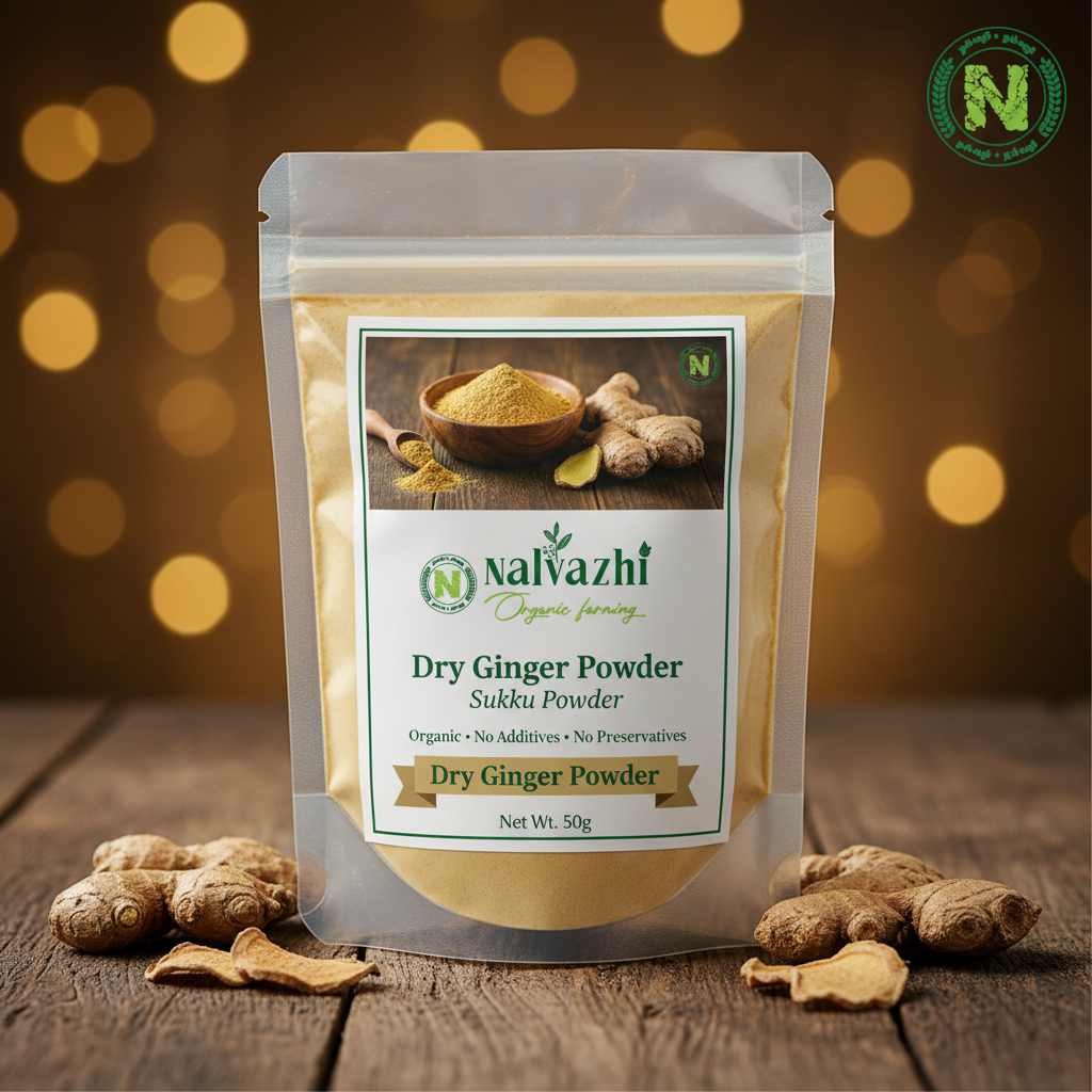 Dry Ginger Powder - Nalvazhi Organic Farming