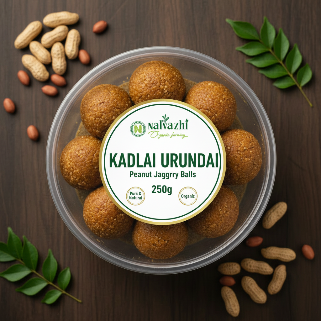 Kadalai Urundai 250g pack - Nalvazhi Organic