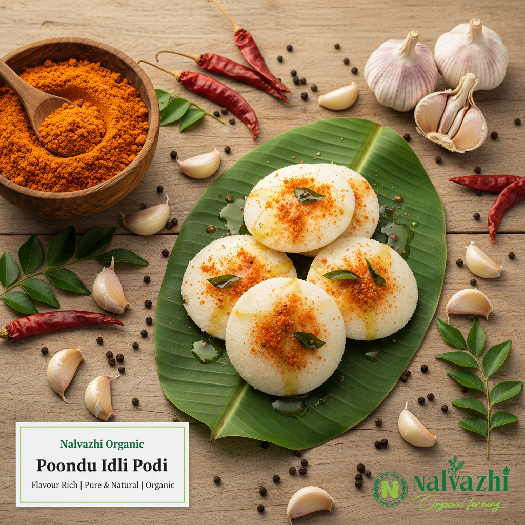 Poondu Idli Podi by Nalvazhi Organic Farming