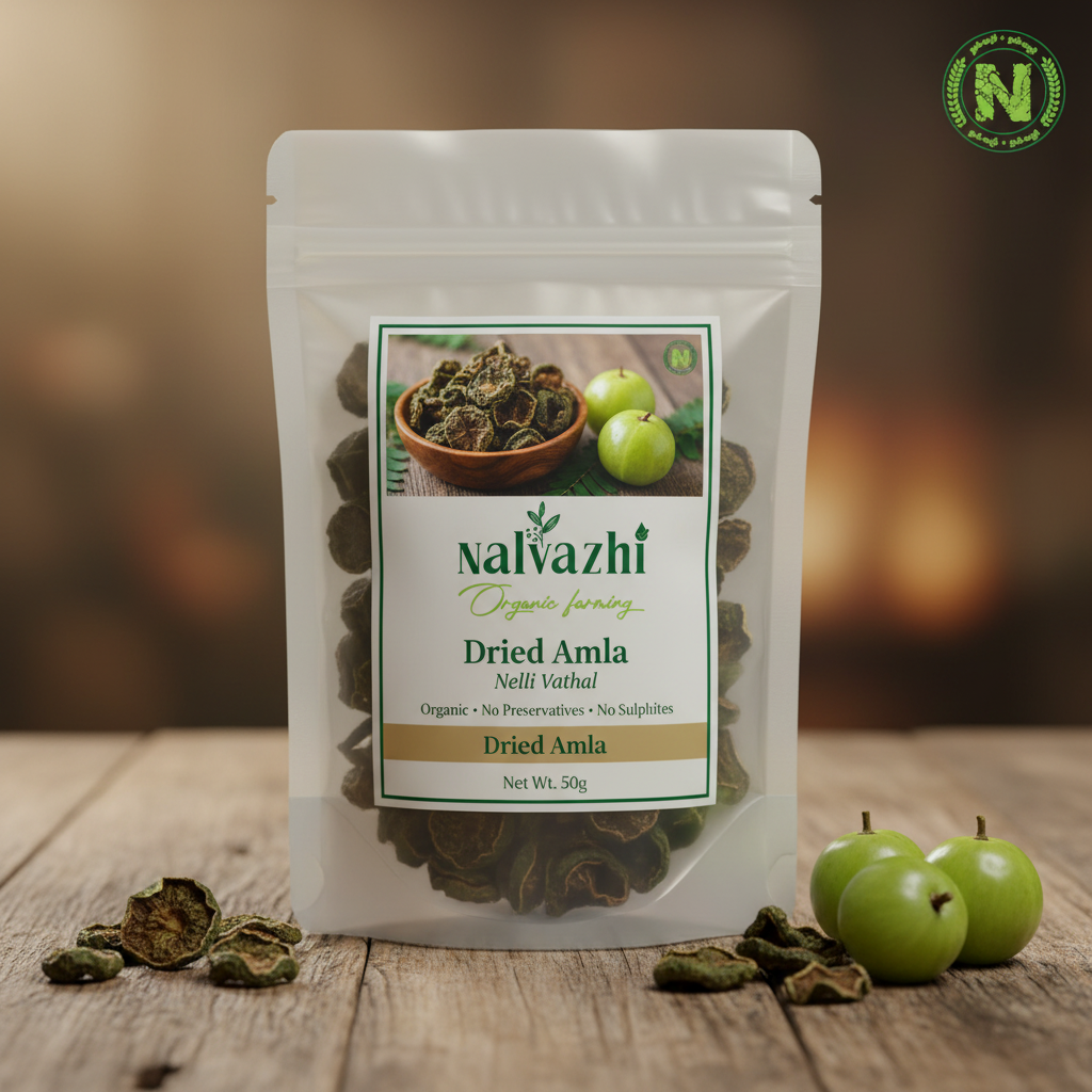 Dried Amla (Nelli Vathal) - Nalvazhi Organic Farming