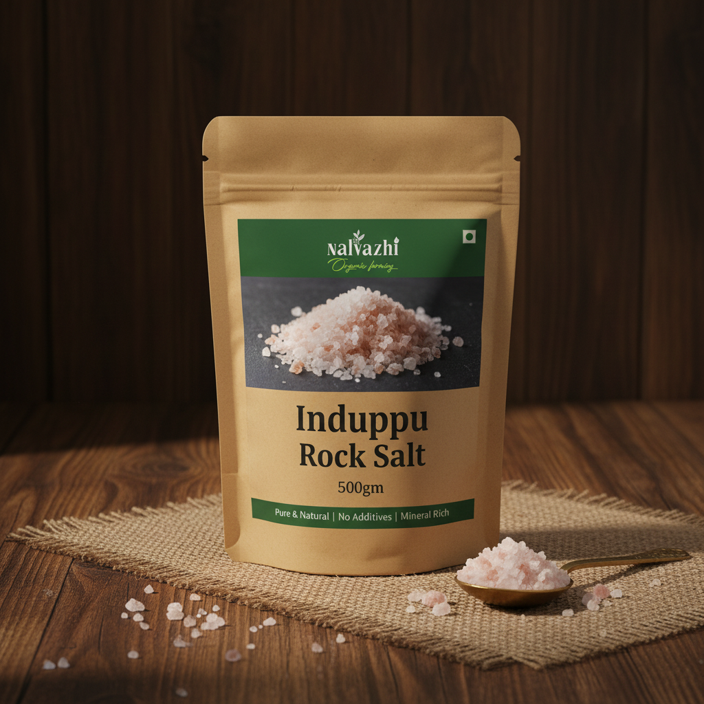 Induppu Rock Salt 500gm Pack - Nalvazhi Organic