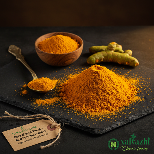 Pasu Manjal Thool - Raw Turmeric Powder by Nalvazhi Organic