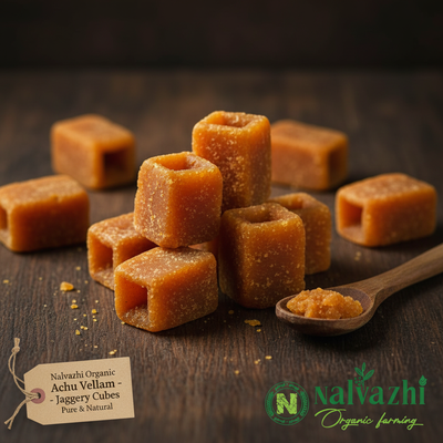Nalvazhi Organic Achu Vellam - Jaggery Cubes
