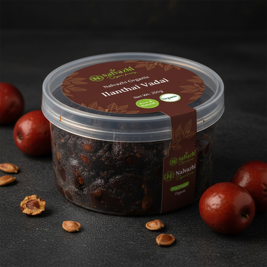 Nalvazhi Organic Ilanthai Vadai - Transparent Round Box English Only