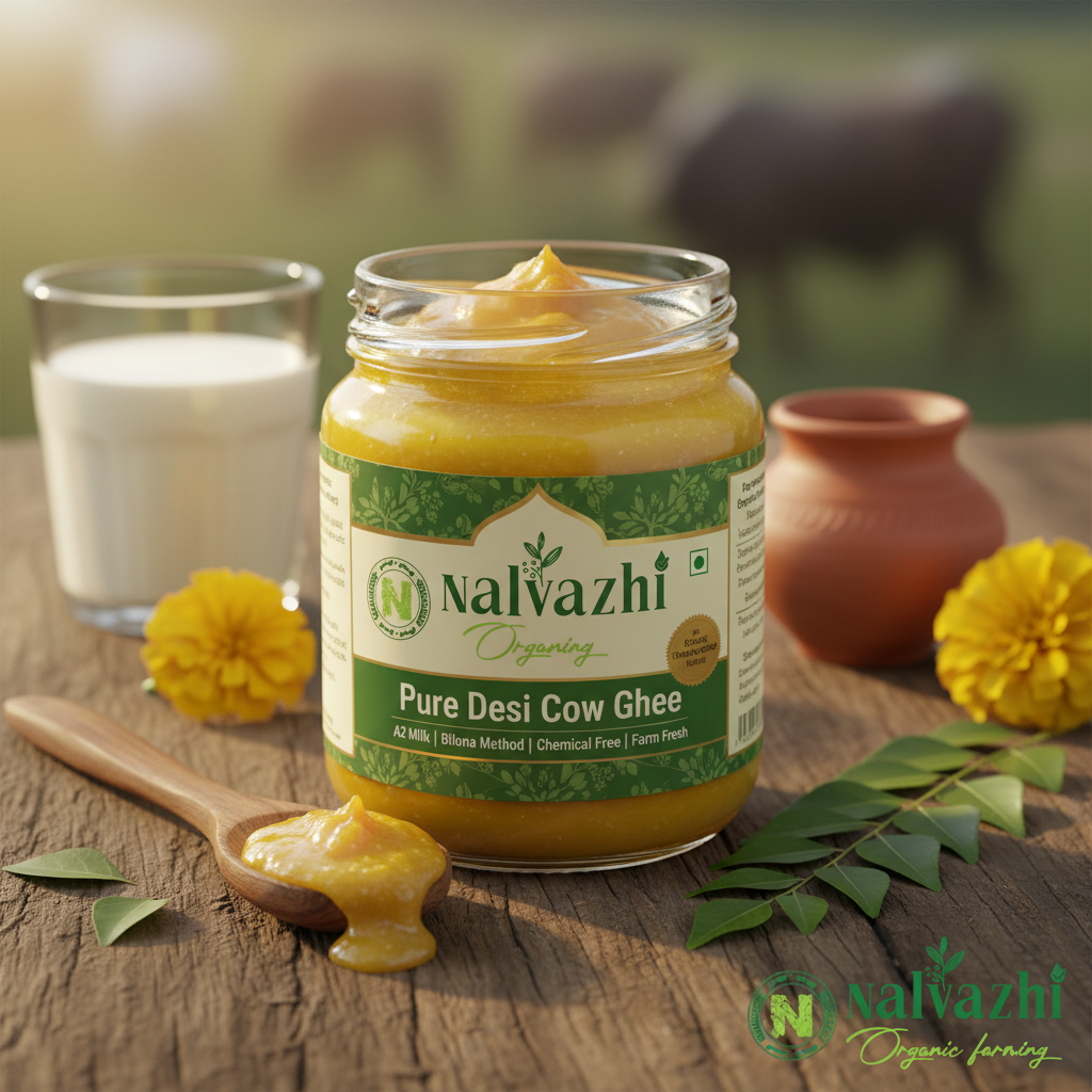 Pure Desi Cow Ghee - Nalvazhi Organic