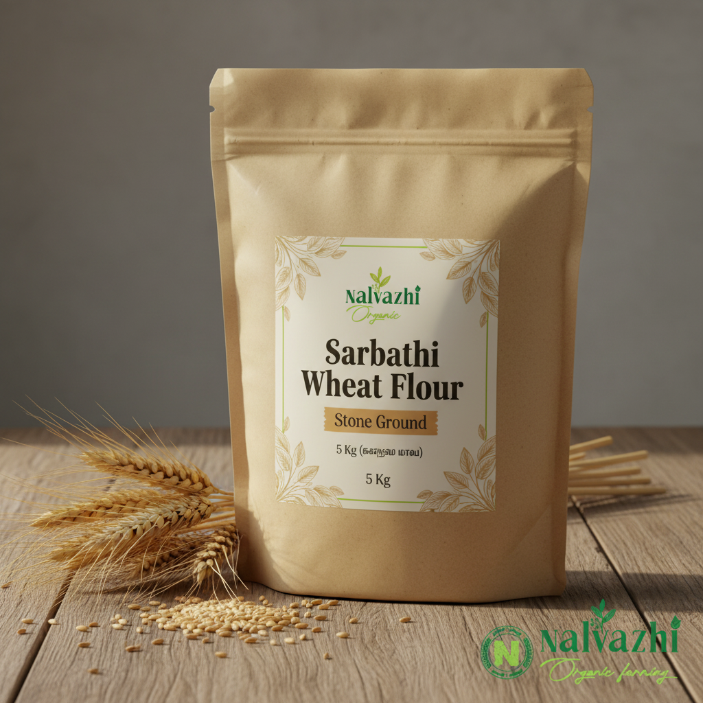 Sarbathi Wheat Flour 5kg - Nalvazhi Organic