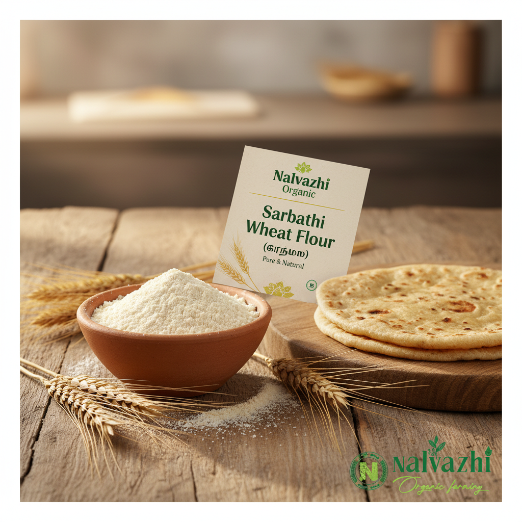 Sarbathi Wheat Flour - Nalvazhi Organic