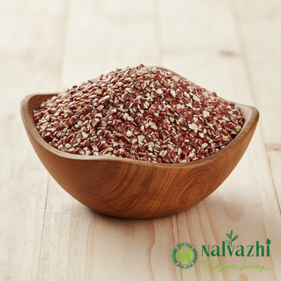 Solam Red Rice Broken in Bowl - Nalvazhi Organic
